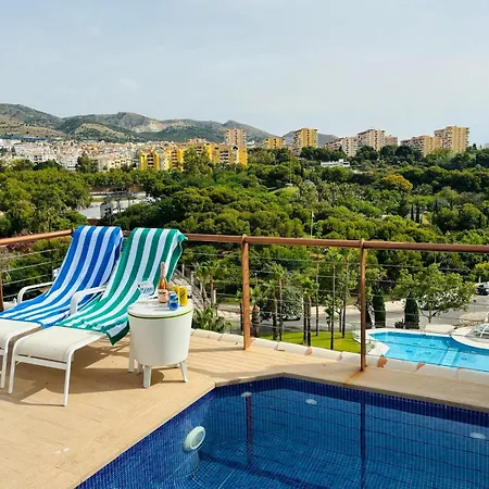 Atico Duplex, Con Piscina Privada, Jacuzzi Y Gimnasio * Benalmadena